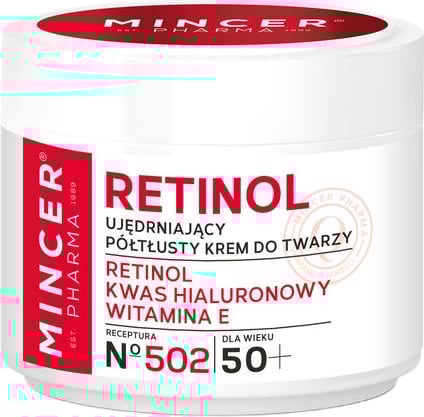Krem fytyre për femra Mincer Pharma Retinol 50+ Firming Semi-Glossy No.502, 50ml