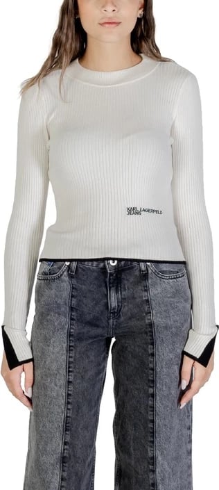 Xhemper femra Karl Lagerfeld Jeans, e bardhë