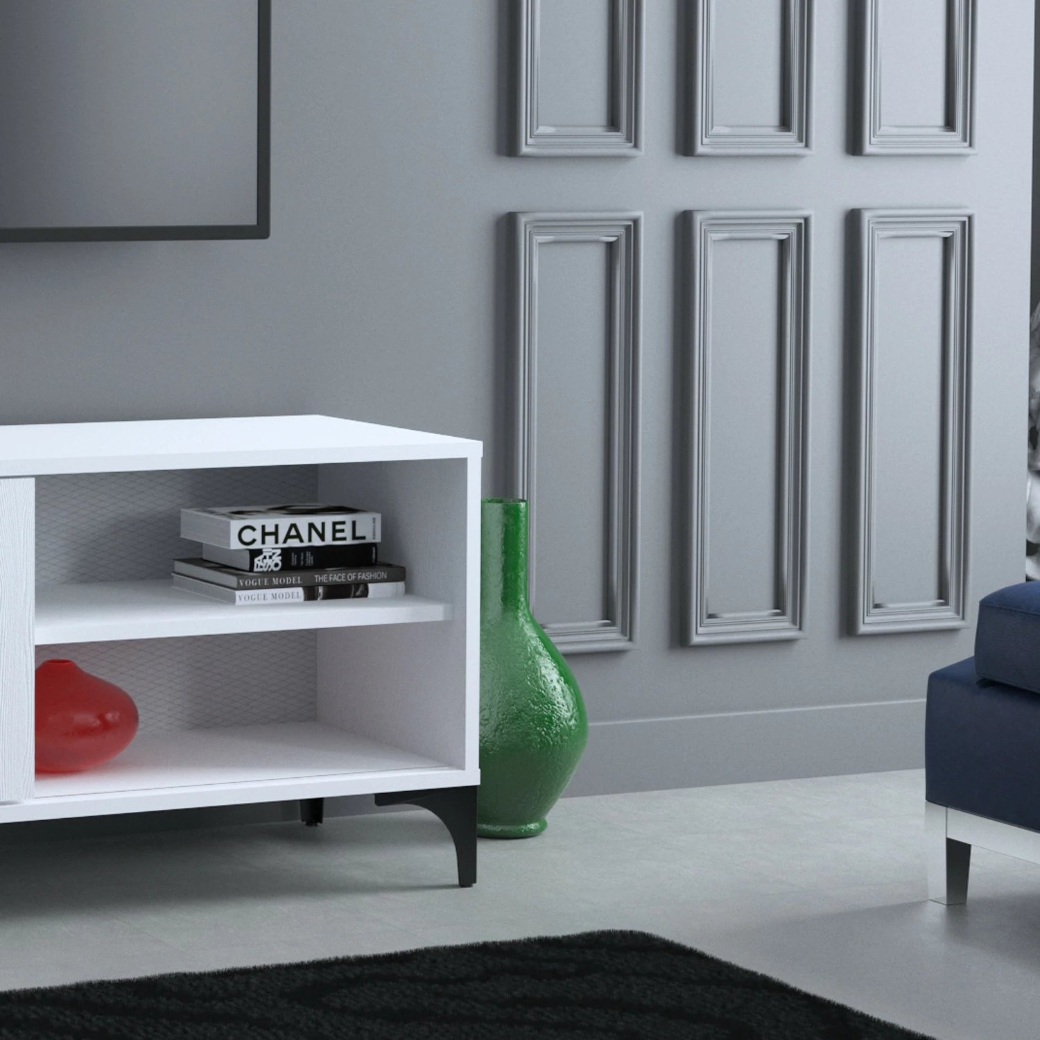 Komodë për TV Hanah Home, Revival 100, e bardhë