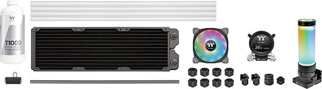 Ftohje me ujë Thermaltake Pacific CLM360 Riing Duo, për CPU, RGB, Transparent
