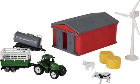 Country Life - Farmyard Tractor & Figures Playset