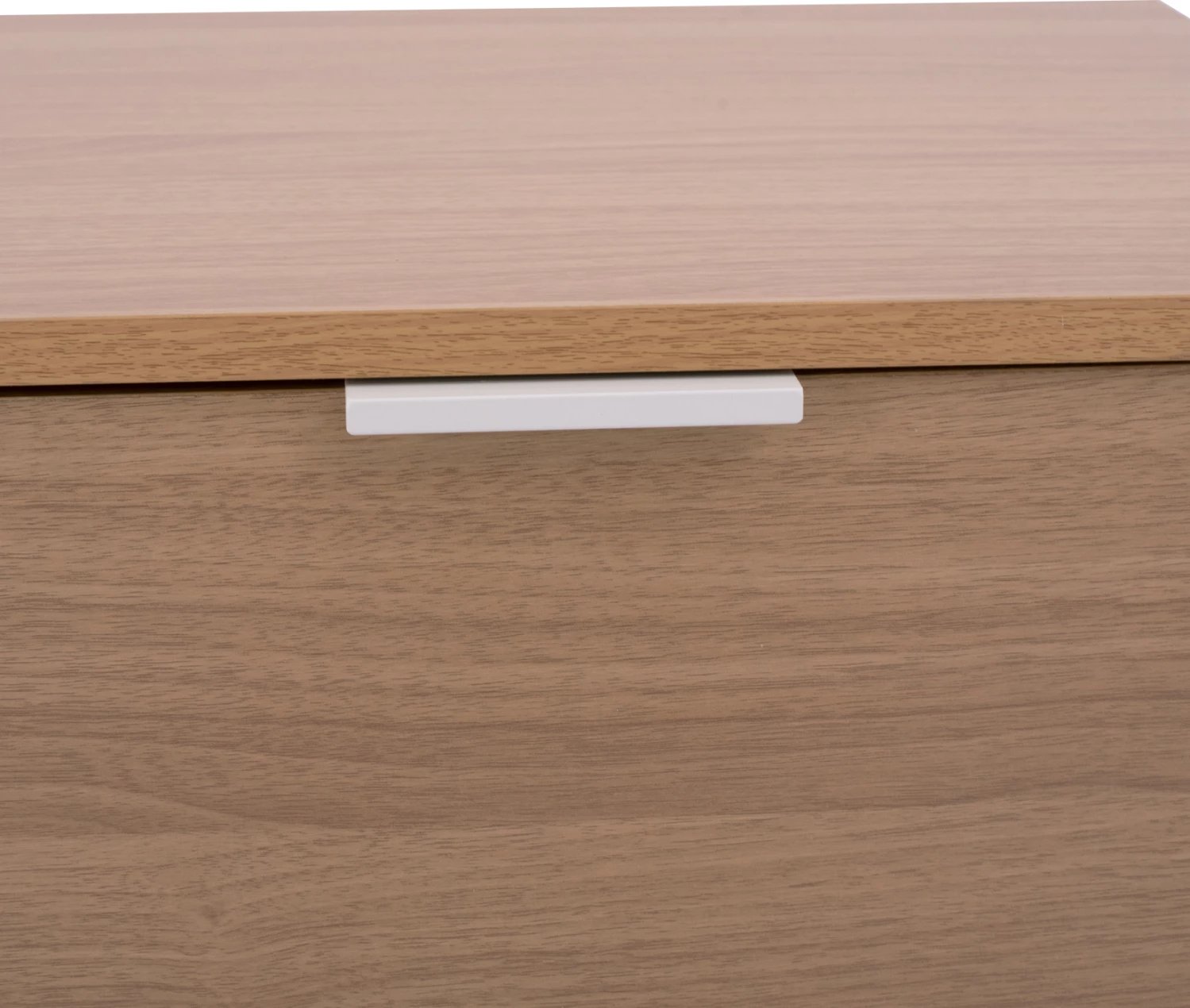 Bufe Antheia, ngjyrë natyrale, këmbë metali të bardha, 140x40x75.5 cm, FH8654