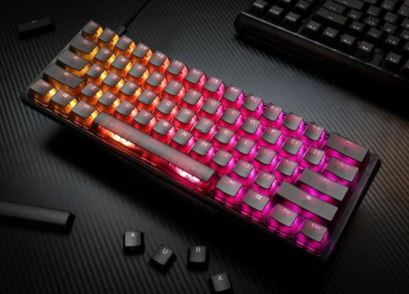 Tastierë gaming Ducky One 3 Aura Black Mini, RGB LED, MX Silent Red
