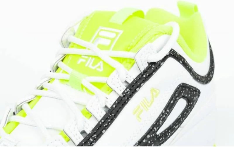 Atlete për fëmijë Fila Disruptor, të bardha me gjelbër