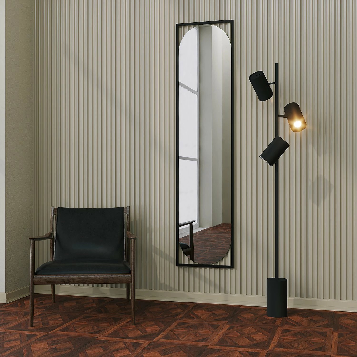 Pasqyrë Hanah Home, Henri, ngjyrë e zezë