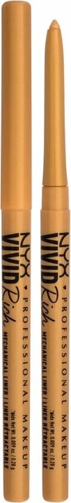 Laps për sy NYX Professional Makeup Vivid Rich Mechanical Liner 01 Amber Stunner për femra ari 0,28g