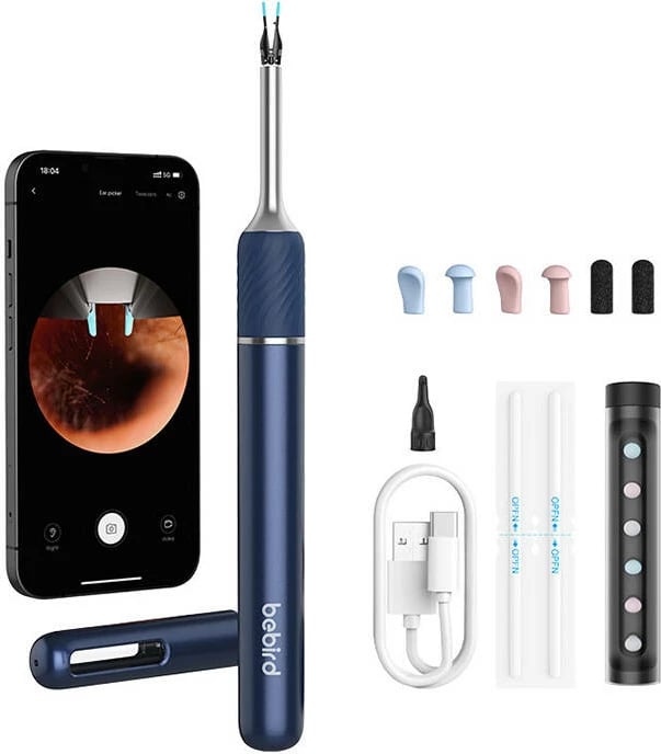 Otoskop digjital Bebird Note 5 me kamerë, blu