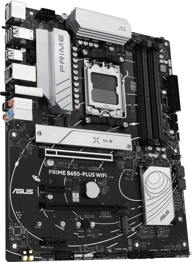 Pllakë amë ASUS PRIME B650-PLUS WIFI, Socket AM5, ATX, Wi-Fi 6E, e zezë