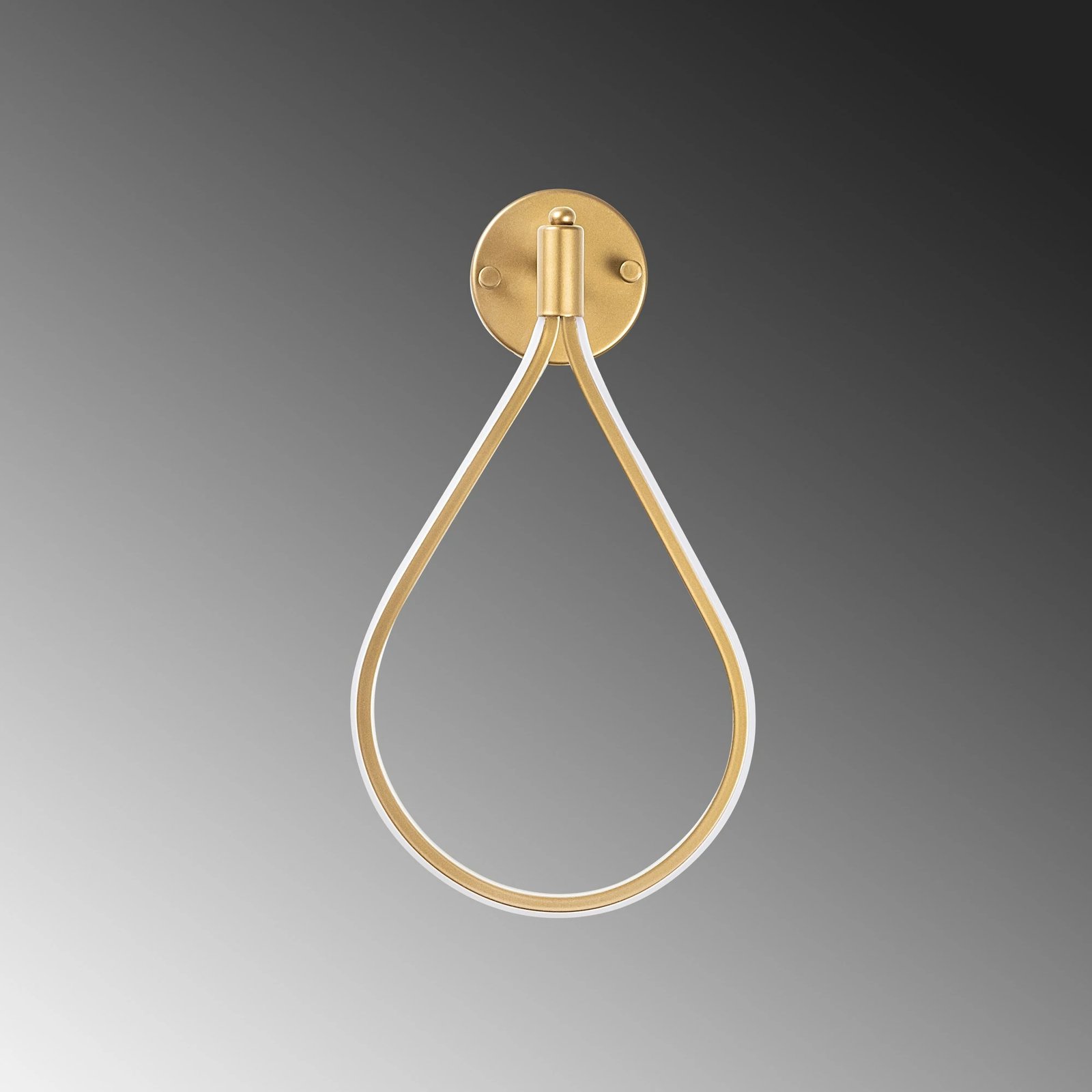 Llambë muri Opviq, Damla, ngjyrë ari, 23x39x13cm