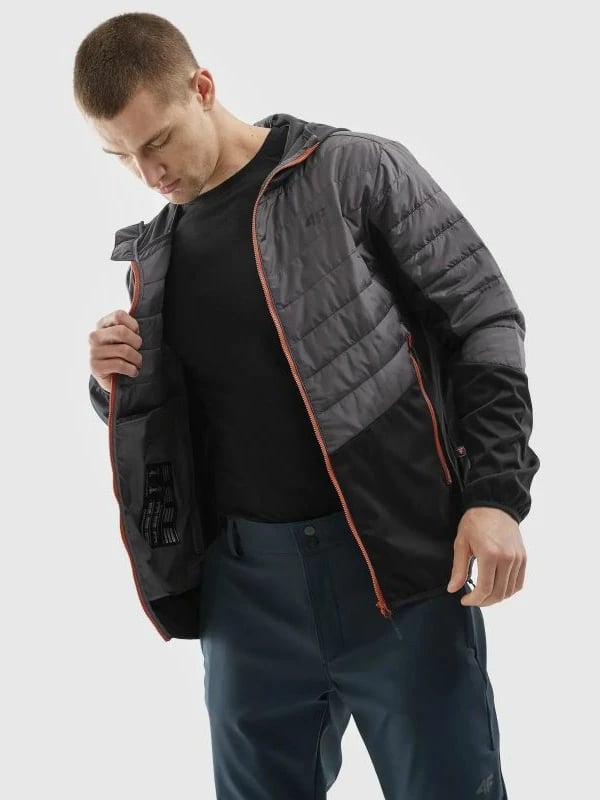 Xhaketë softshell për meshkuj 4F, e zezë
