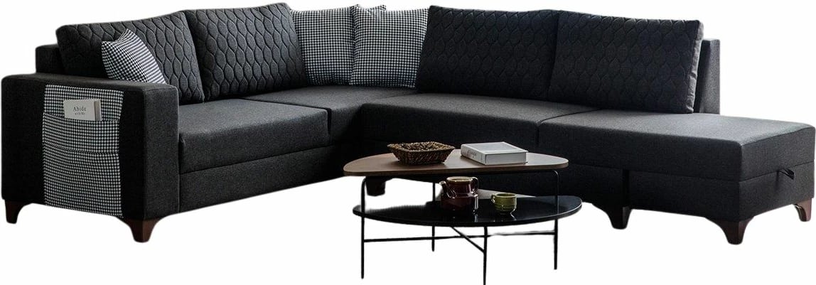 Kënd-sofë krevati Loft, anthracite, Atelier del Sofa