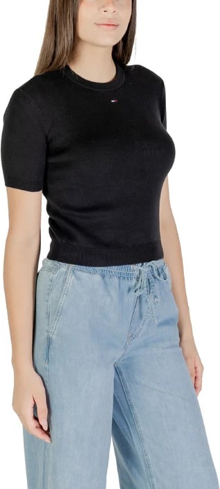 Maicë Tommy Hilfiger Jeans femra e zezë