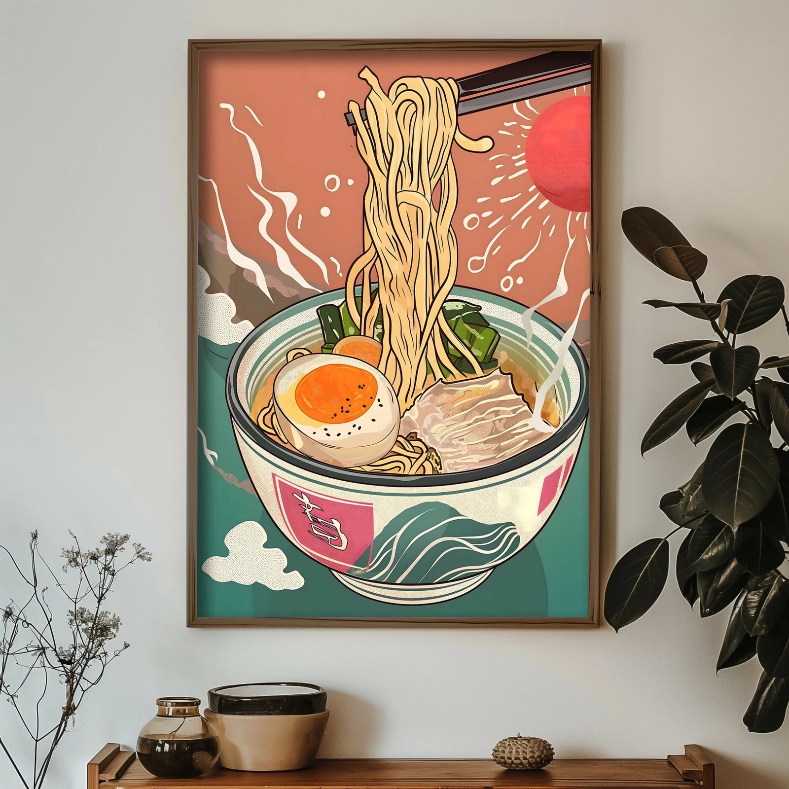 Pikturë dekorative me kornizë MDF, shumëngjyrëshe, GE207-L