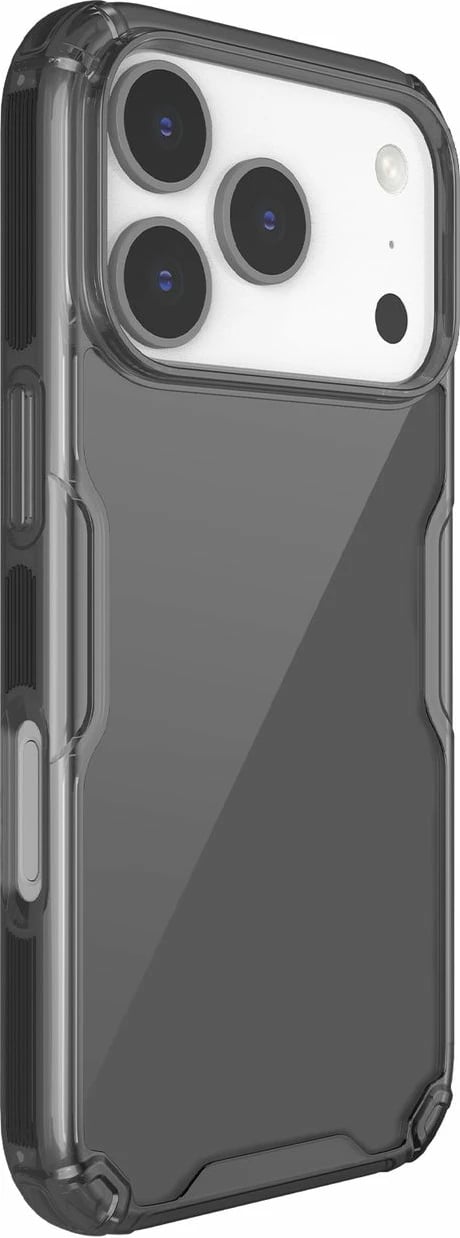 Mbështjellës Nillkin Nature TPU Pro për iPhone 17 Pro, gjysmë-transparent, i zi