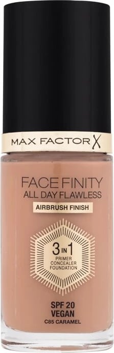 Fondatinë Max Factor Facefinity All Day Flawless për femra C85 Caramel SPF20 30ml