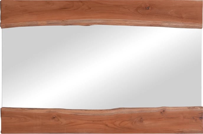 Pasqyrë Riverine dru tik ngjyrë natyrale 120x80x4cm