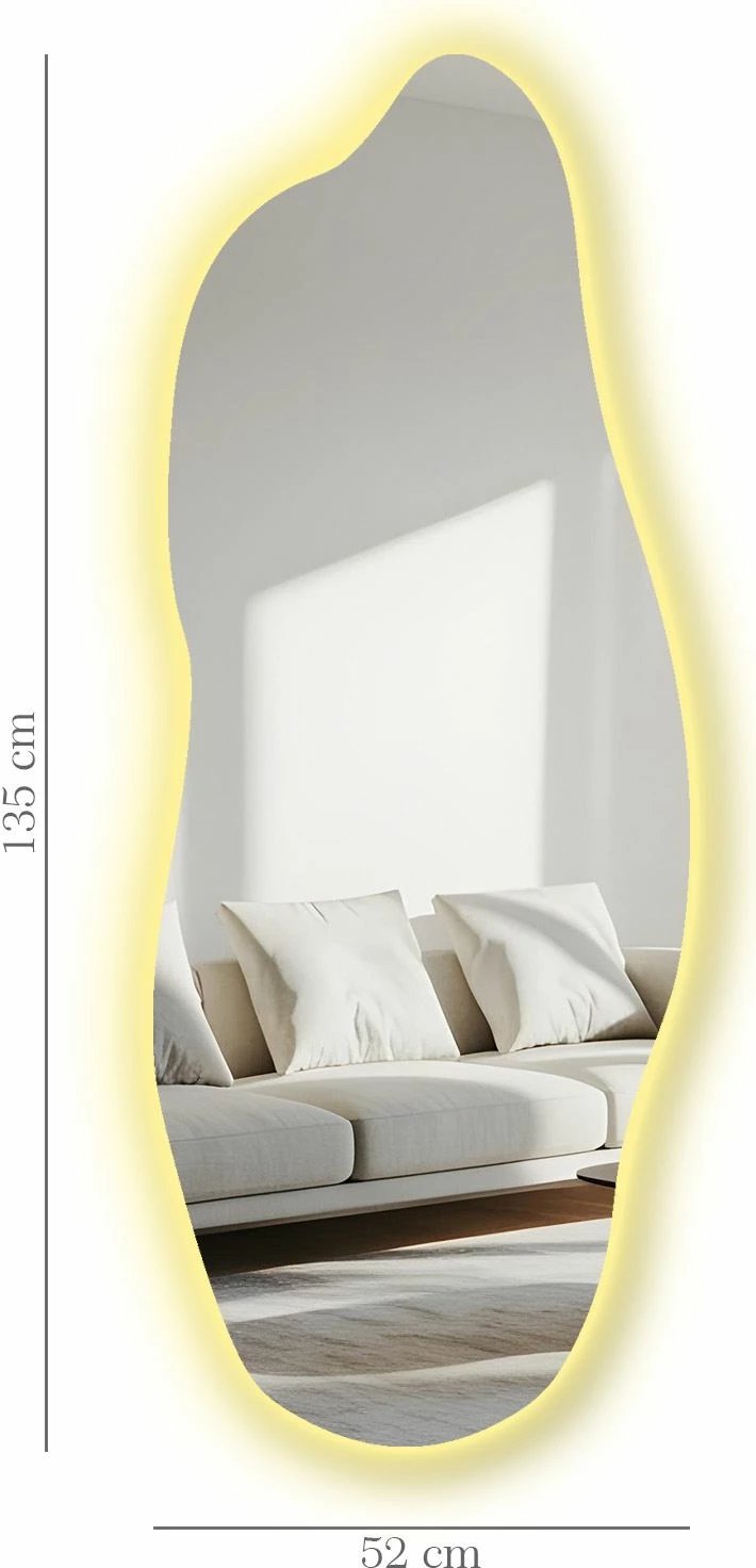 Pasqyrë me ndriçim LED, Skye Decor, 52135Ledayna-001