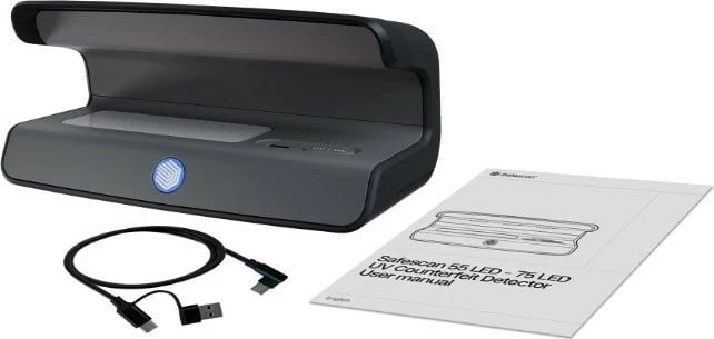 Tester Safescan 75 LED për kartëmonedha dhe dokumente, i zi