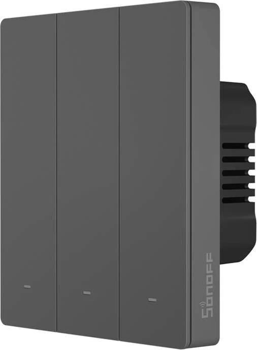 Kasë inteligjente Sonoff M5-3C-80, 3 kanale, WiFi, grafit