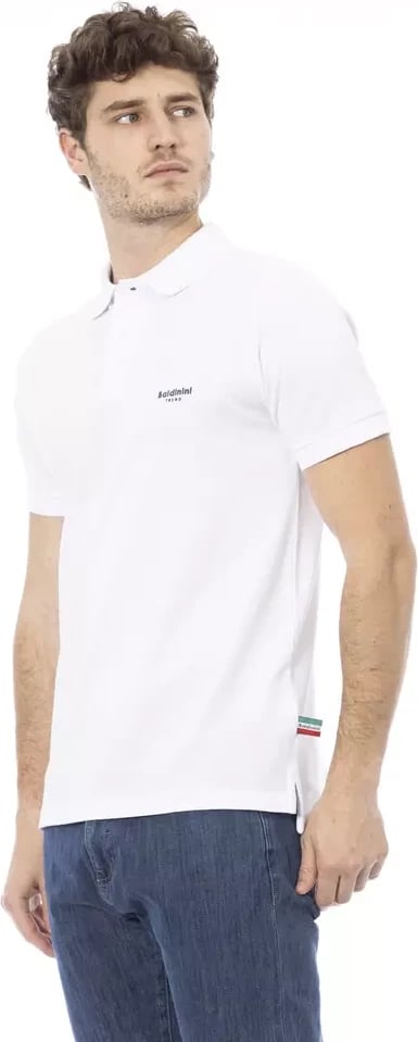 Maicë polo për meshkuj Baldinini Trend, e bardhë