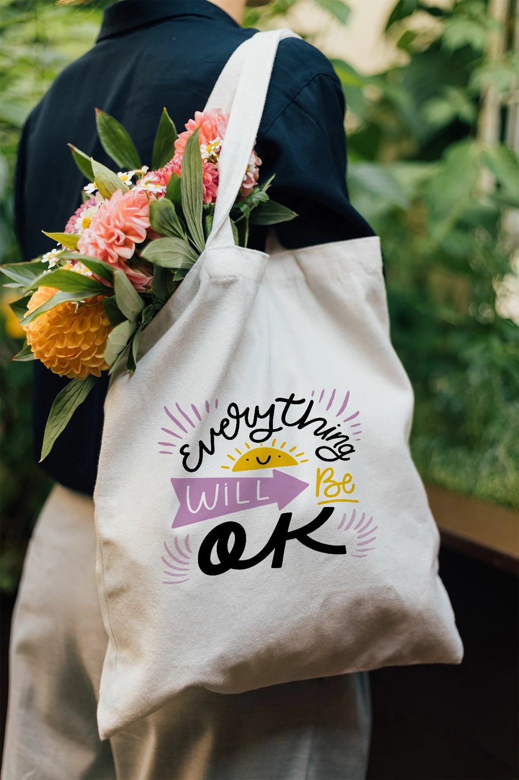Çantë tote Zoozie Bags, model Tote 8, shumëngjyrëshe