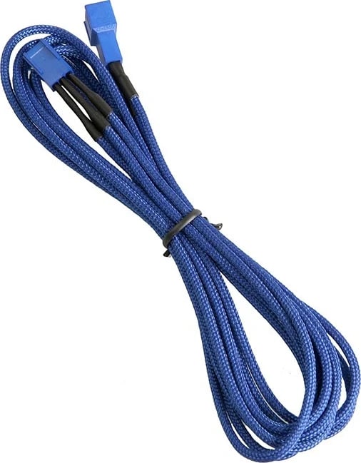 Kabllo zgjatues BitFenix 3-Pin 90cm, i mbështjellë, ngjyrë blu