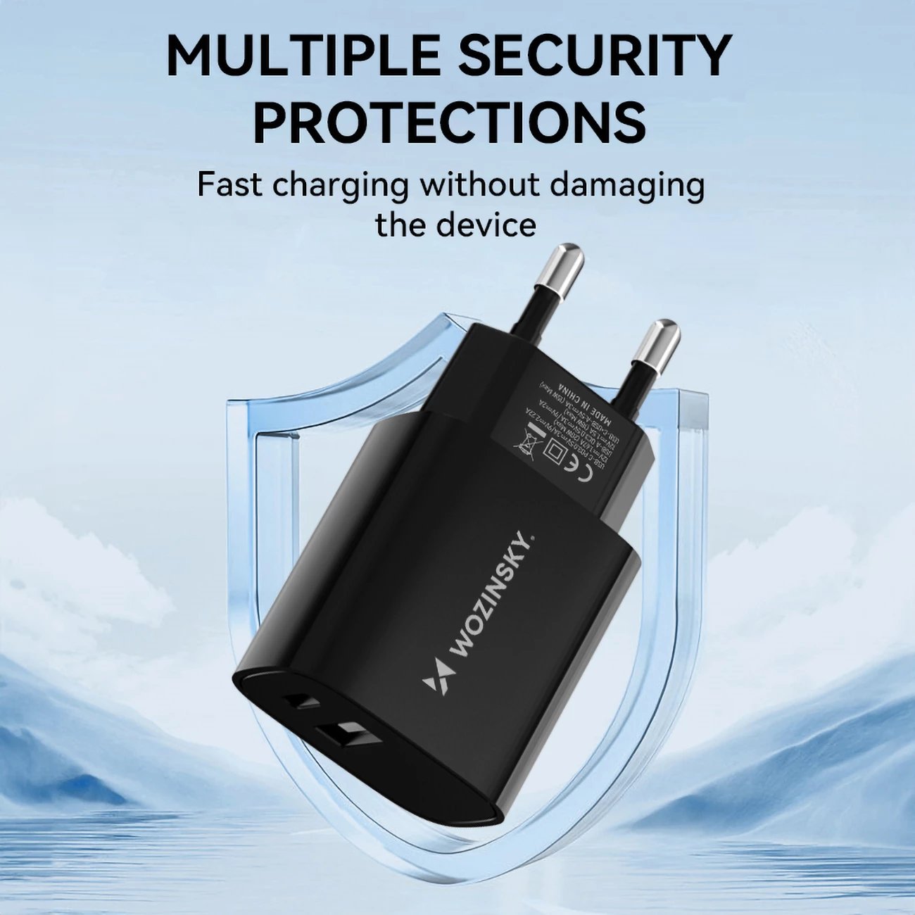 Karikues muri Wozinsky WGWCB, 20W, 2 porta USB-A/USB-C, i zi