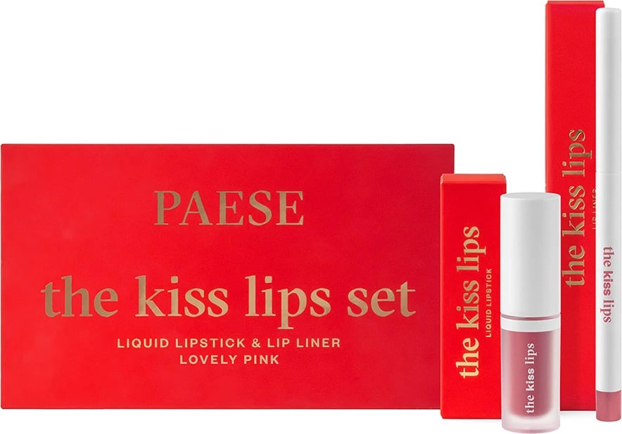 Set për buzë Paese The Kiss Lips për femra 03 Lovely Pink, 2 copë