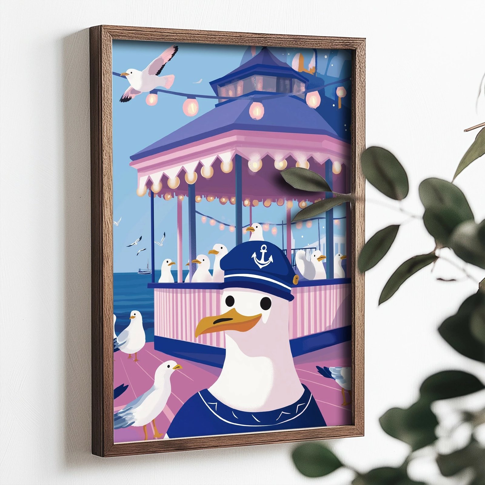 Pikturë dekorative me kornizë MDF, shumëngjyrëshe, Wallity, TUN039-L, 35x47x2 cm