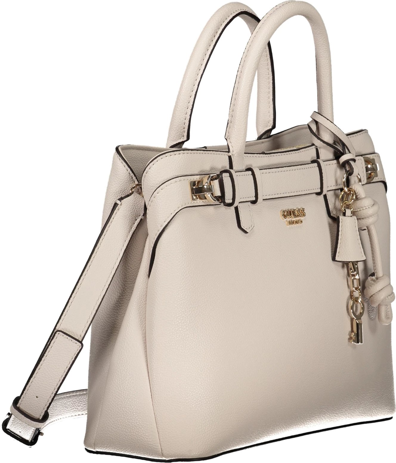 Çantë dore GUESS JEANS Gregoria femra, bezhë