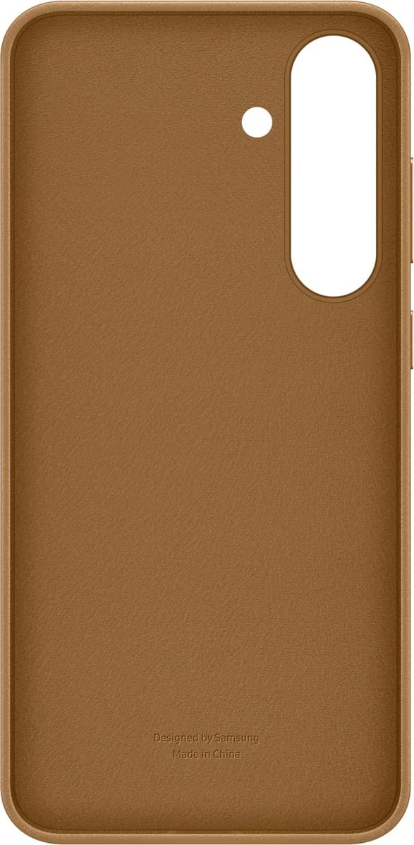 Mbështjellës Samsung Galaxy S25+, lëkurë artificiale, kafe