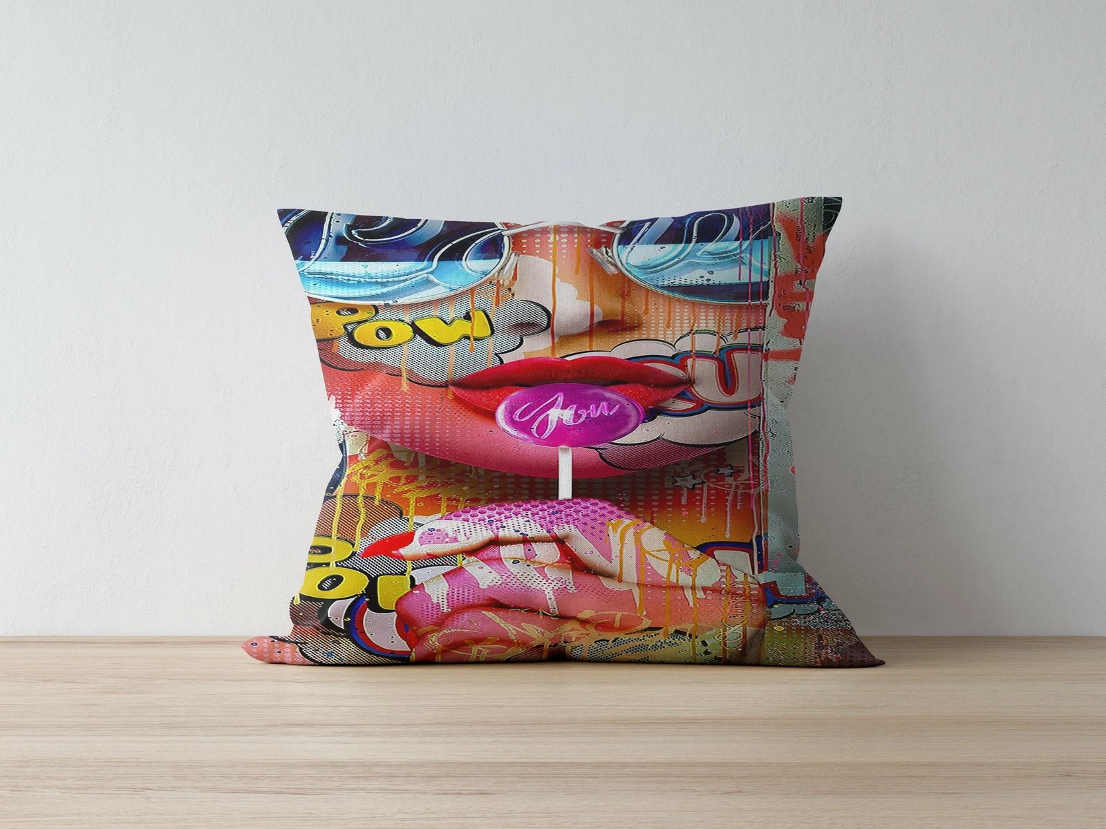 Jastëk dekorativ Aberto Design, a1218, shumëngjyrësh, 43x43cm