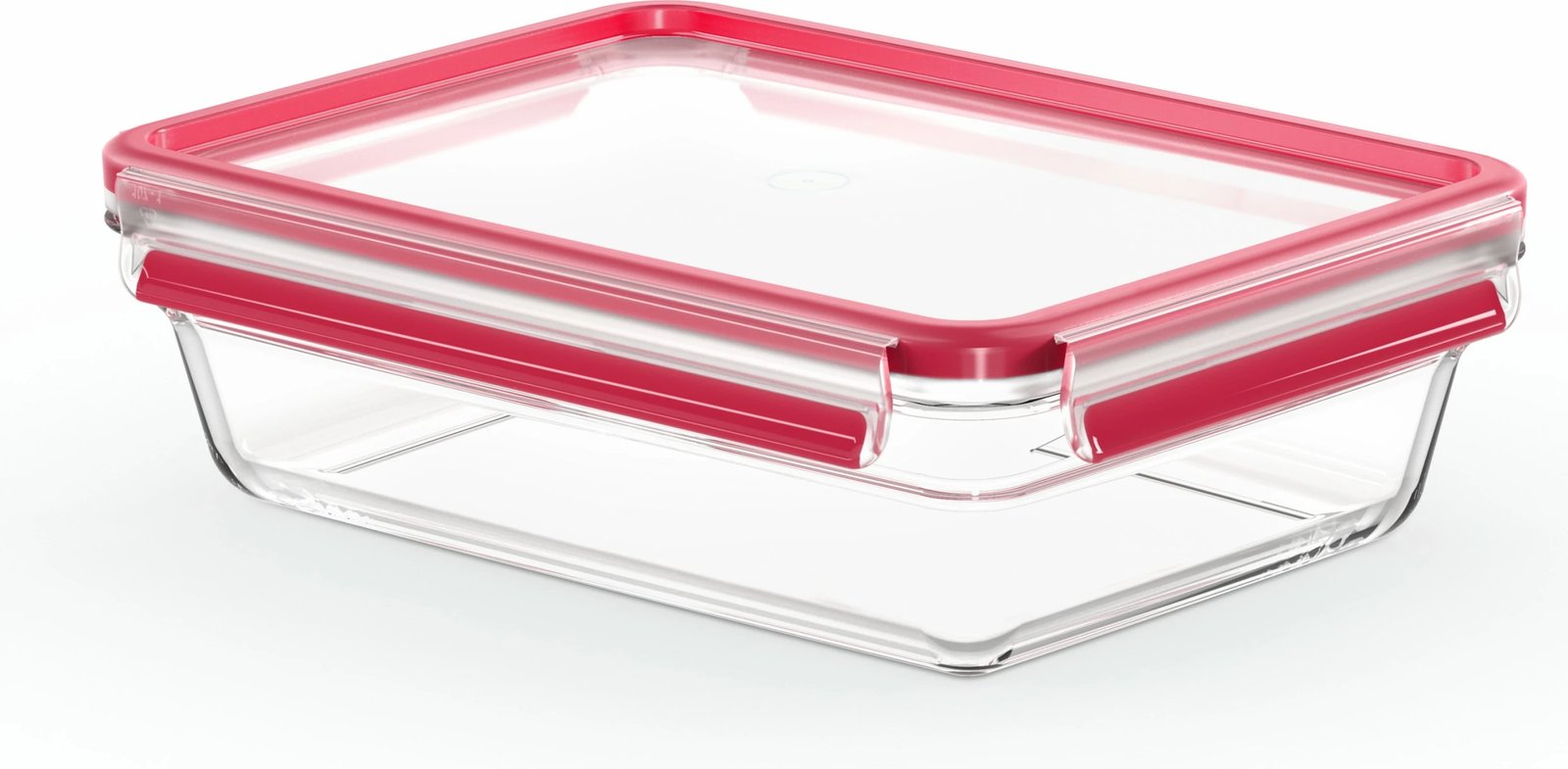 Enë qelqi Emsa N10411 Clip & Close 2L, e kuqe