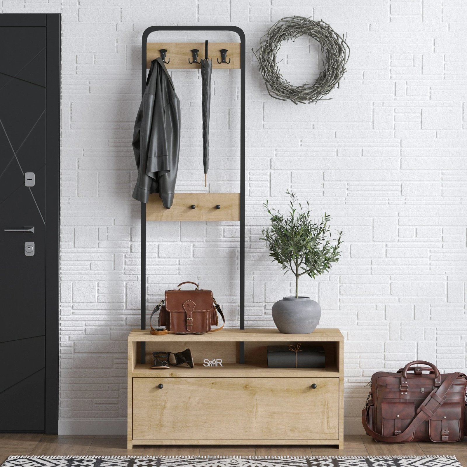 Stendë korridori Hanah Home, Nicole, ngjyrë lisi safir