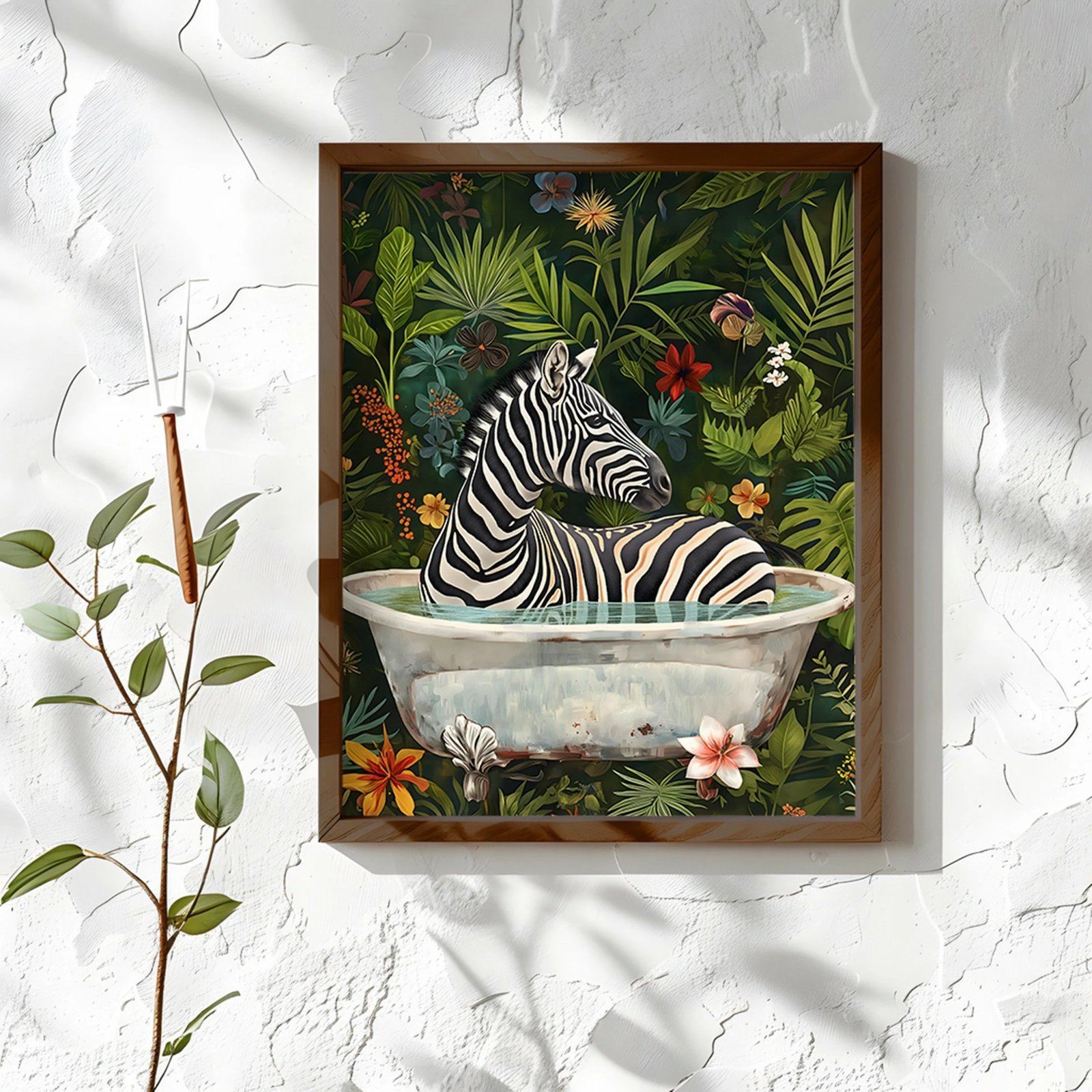 Pikturë dekorative me kornizë MDF, shumëngjyrëshe, AI180, 35x47x3.5cm