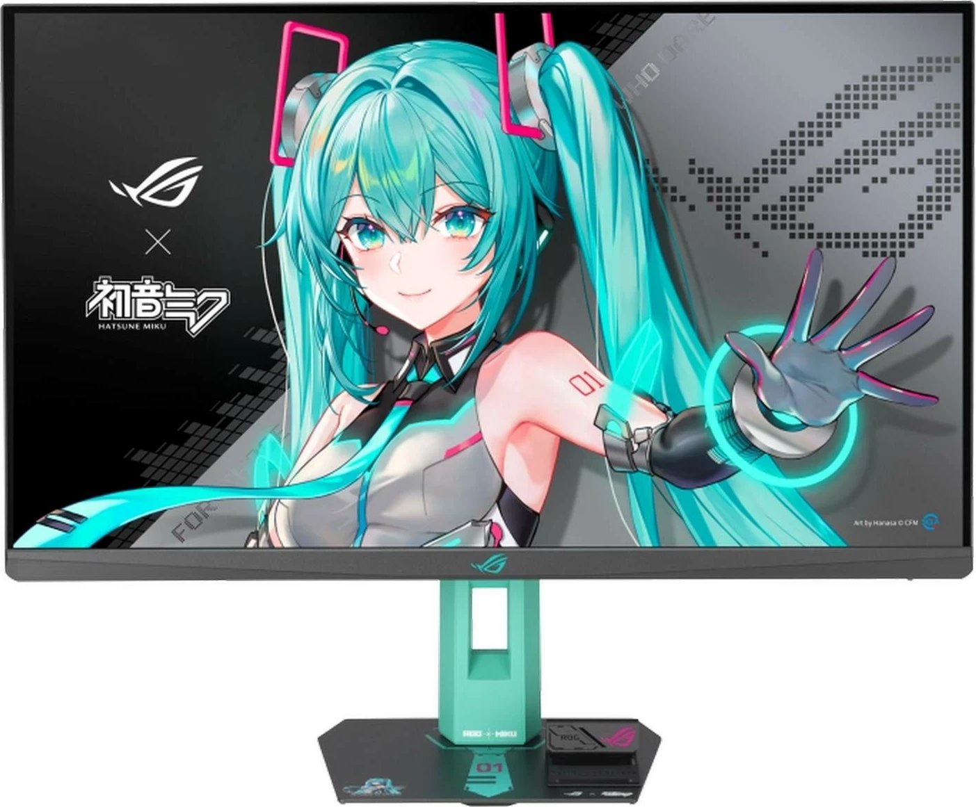 Monitor gaming Asus ROG Strix XG27ACMEG-G Hatsune Miku, 27 inç, QHD, 260Hz, Fast IPS, e zezë