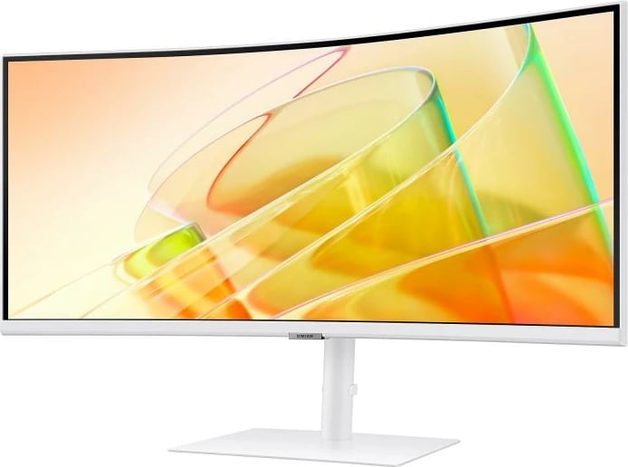Monitor Samsung ViewFinity S6 S34C650TAU (LS34C650TAUXEN) 34" Ultra‑WQHD 21:9 1000R 100 Hz HDR10 AMD FreeSync Thunderbolt 4 bardhë