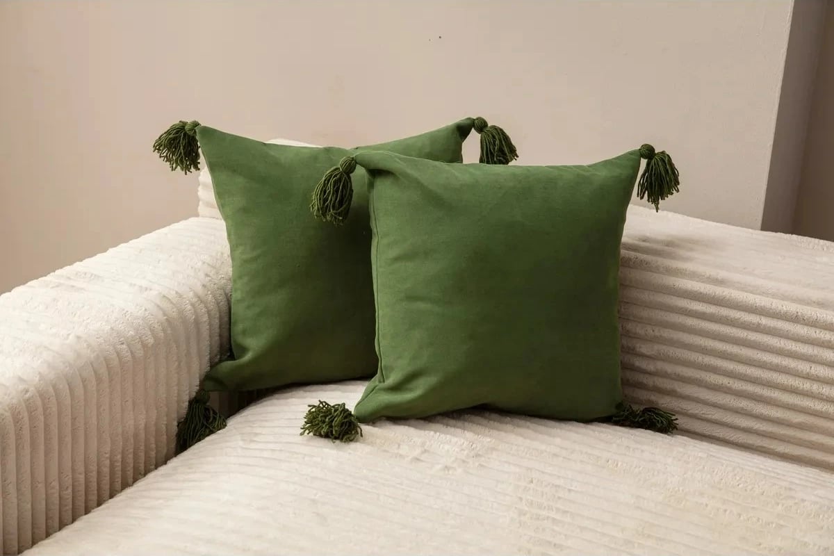 Set mbulesash jastëku (2 copë), Puskul, ngjyrë e gjelbër, Evila Originals Set mbulesash jastëku (2 copë), Puskul, ngjyrë e gjelbër, Evila Originals