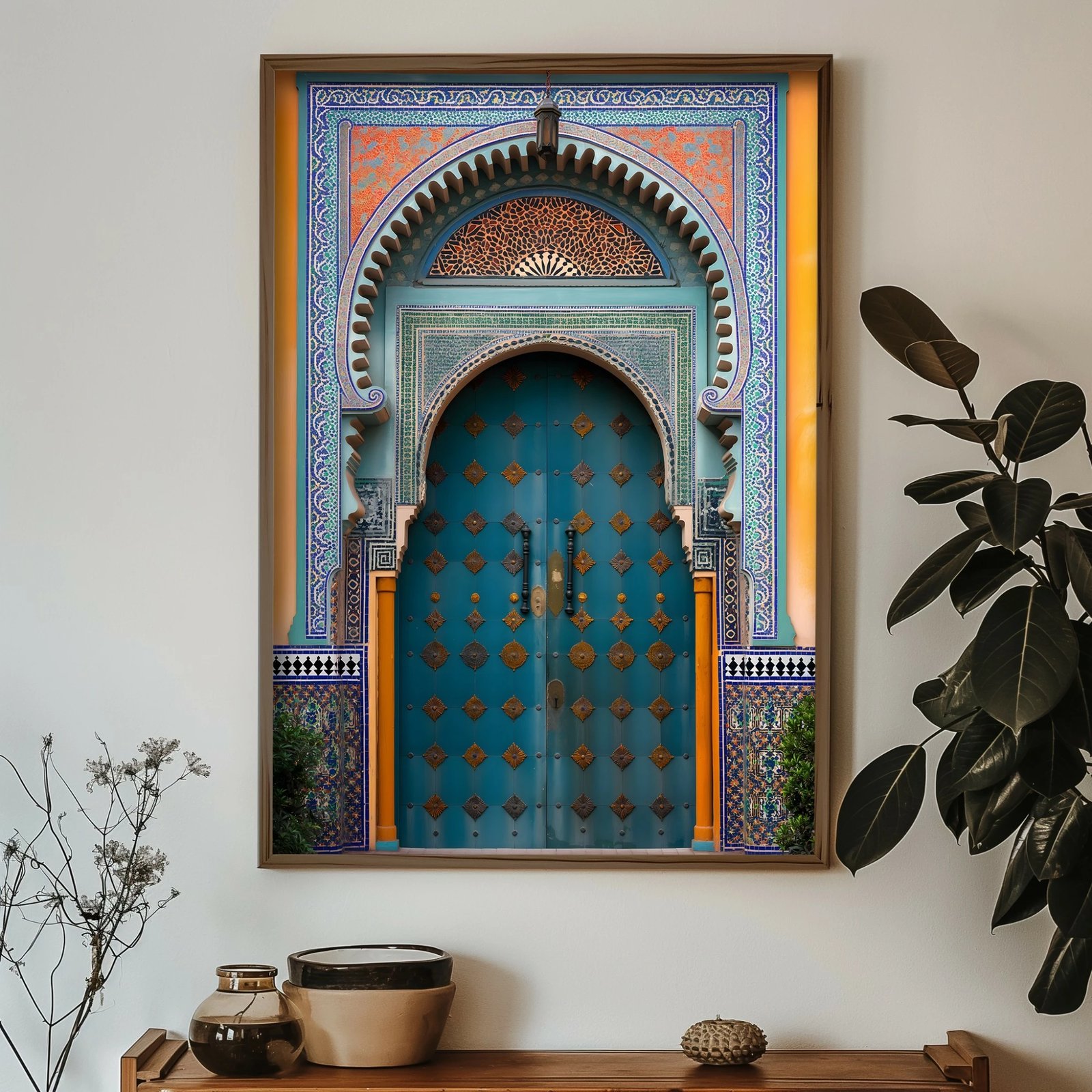 Pikturë dekorative me kornizë MDF, shumëngjyrëshe, Wallity, GE119-L