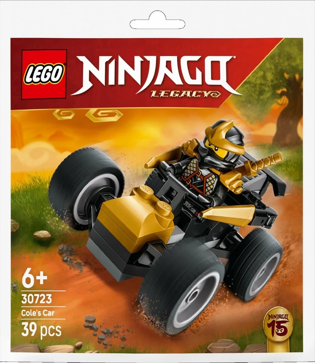 set ndërtimi LEGO Ninjago 30723 Makina e Cole, 39 pjesë, minifigurë