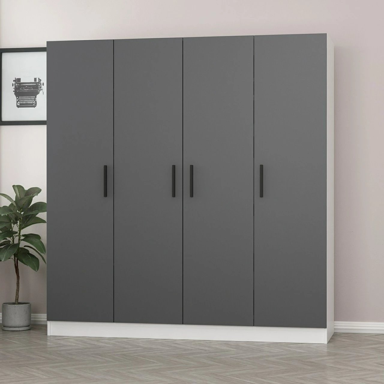 Dollap Skye Decor, ngjyrë antracit, Kale - 4947