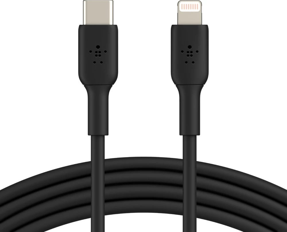 Kabllo Belkin CAA003BT1MBK, 1 m, Lightning, USB C, Ngjyrë e zezë