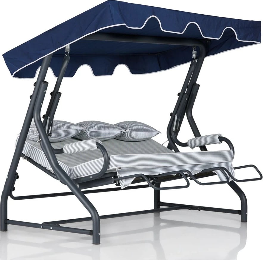 Karrige lëkundëse treshe për kopsht, ngjyrë shumëngjyrëshe, Skye Decor, Salvia 1