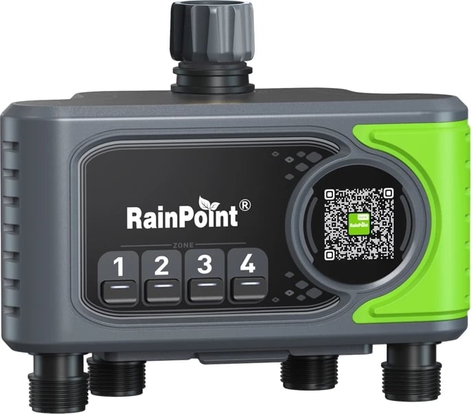 Kontrollues ujitje RainPoint HTV405FRF me WiFi, 4 zona, i zi/gjelbër