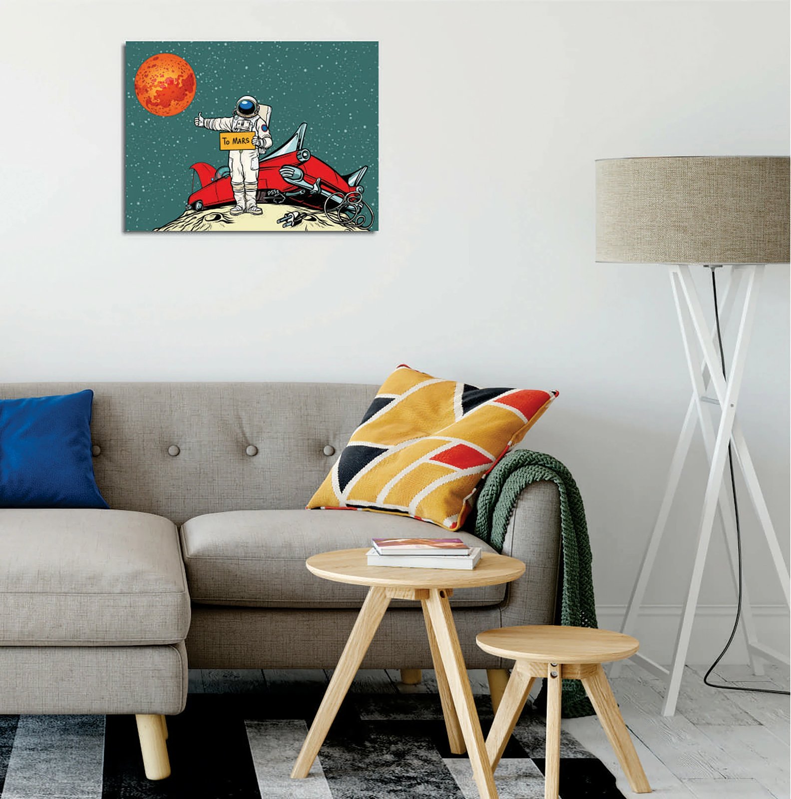 Pikturë dekorative në kanavacë Wallity, DC434, shumëngjyrëshe, 30x40cm