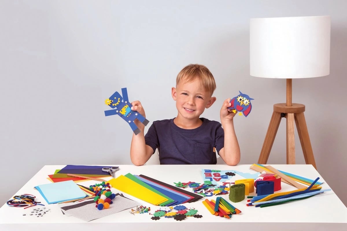 Set kreativ Lena 400 pjesë, Blu