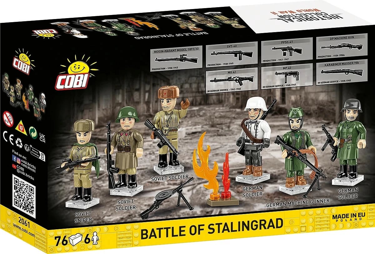 Set ndërtimi, Cobi, COBI-2061 Battle of Stalingrad, 76 copa, 6 figura, 6+