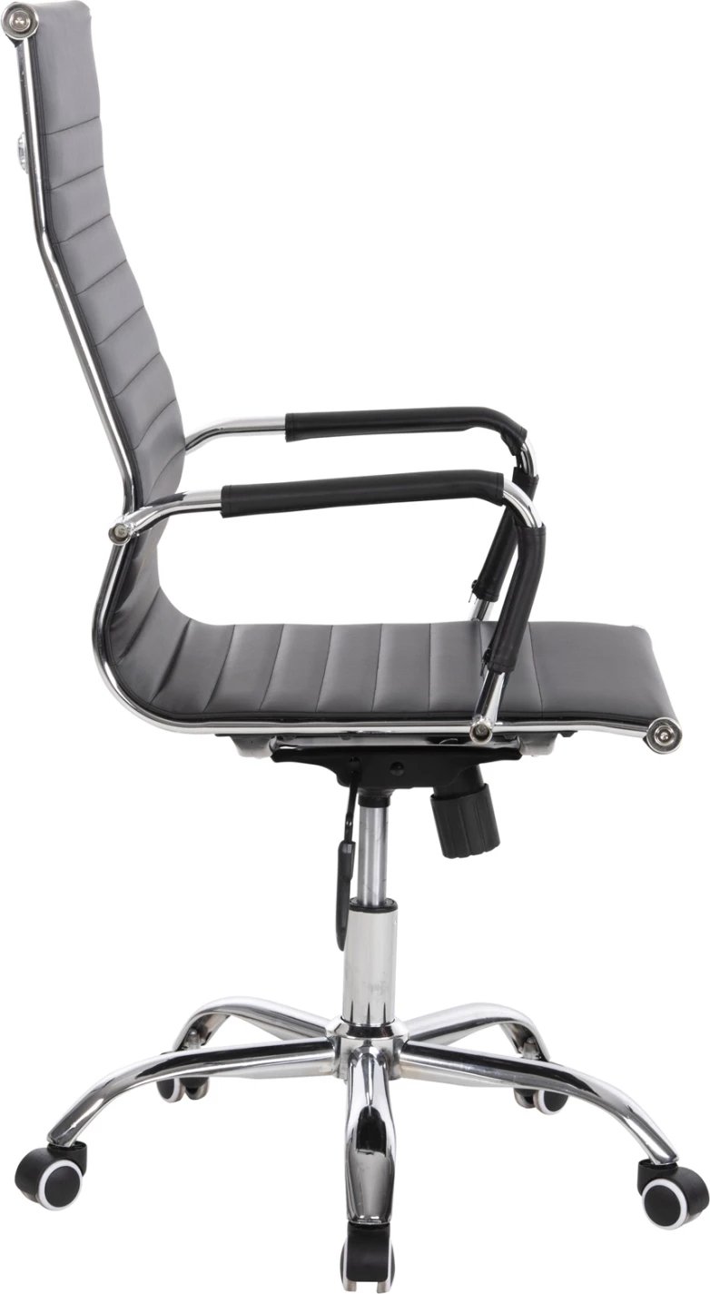 Karrige menaxheri për zyre BOSS FH1059.31, ngjyrë e zezë, PU-metal krom, 54x57x110H cm.