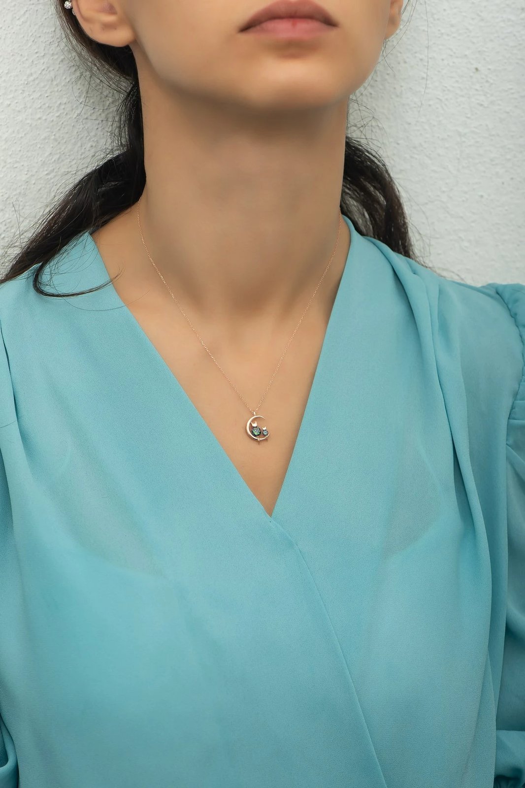 Qafore argjendi Jumeon, ngjyrë rozë e artë, jeshile, vjollcë, NRZ99755