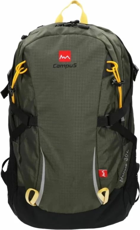 Çantë shpine Campus unisex, e zezë/gjelbër